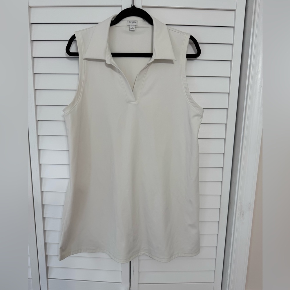 J. Crew Cream Sleeveless Dress
